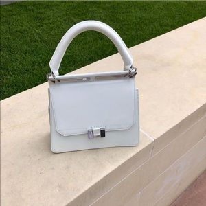 White handbag